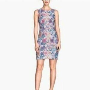 H&M / Floral Kaleidoscope Bodycon Sheath Dress Sz S